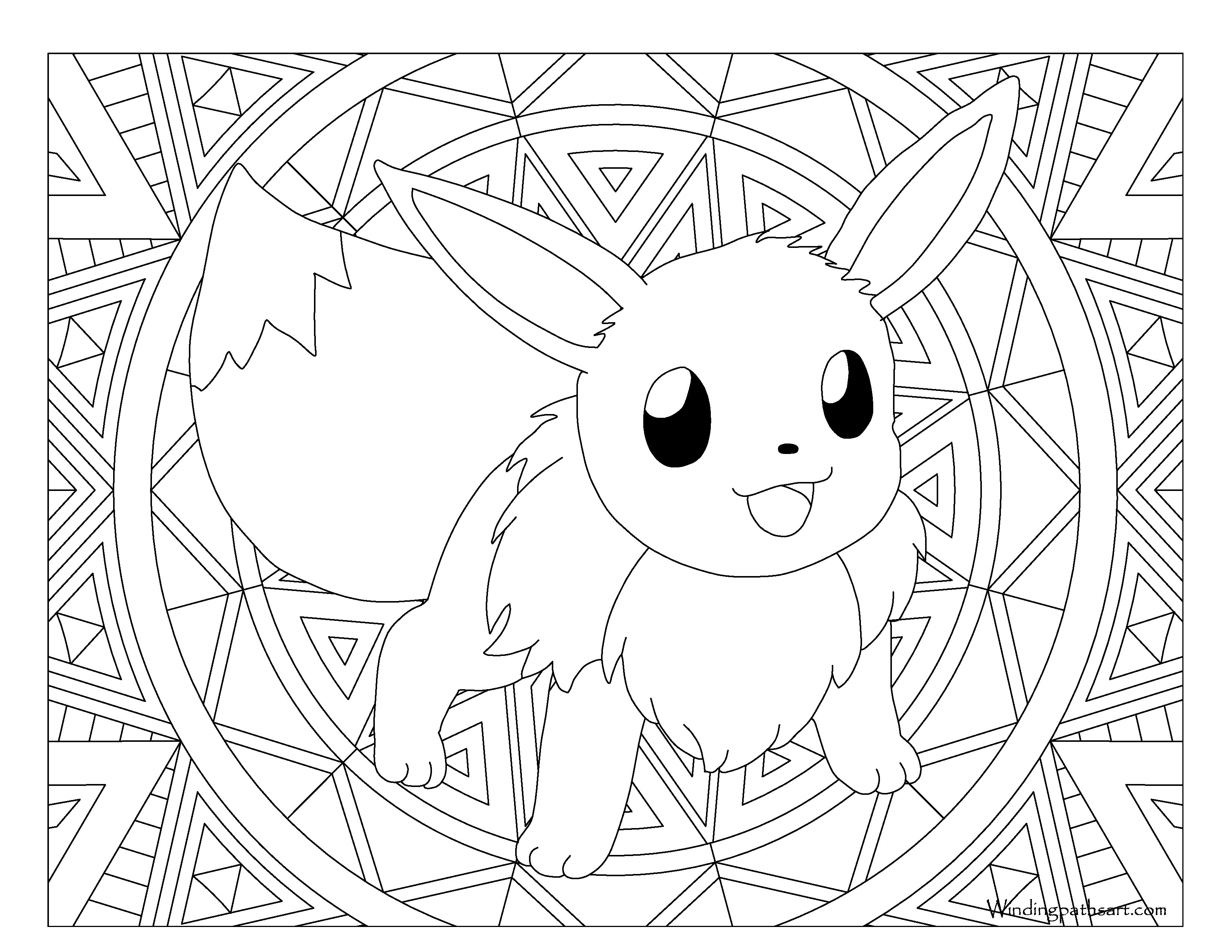 Pokemon Eevee Evolutions Coloring Pages Pokemon Coloring Pages Eevee Evolutions Together