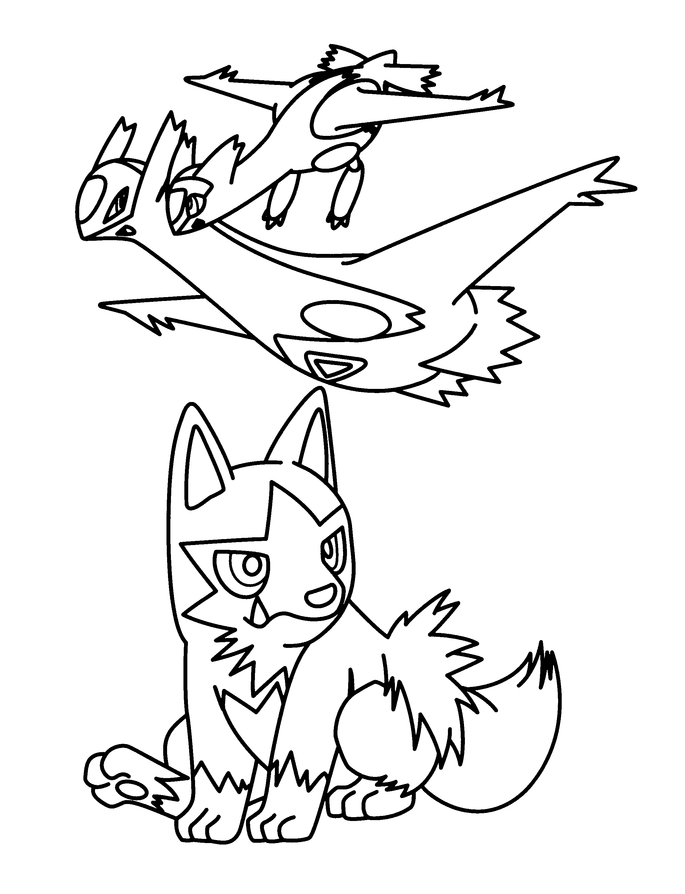 Poochyena Coloring Pages Images Of Poochyena Pokemon Coloring Pages Rock Cafe