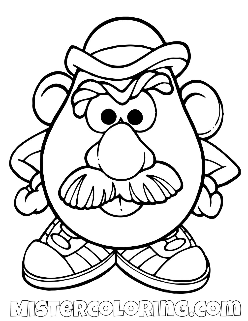 Potato Coloring Page Toy Story Coloring Page For Kids Mister Coloring