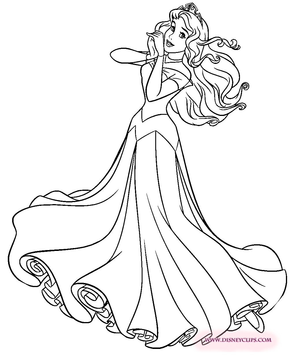 Princess Aurora Coloring Pages Free Collection Of Free Auroras Clipart Black And White Download On Ui Ex