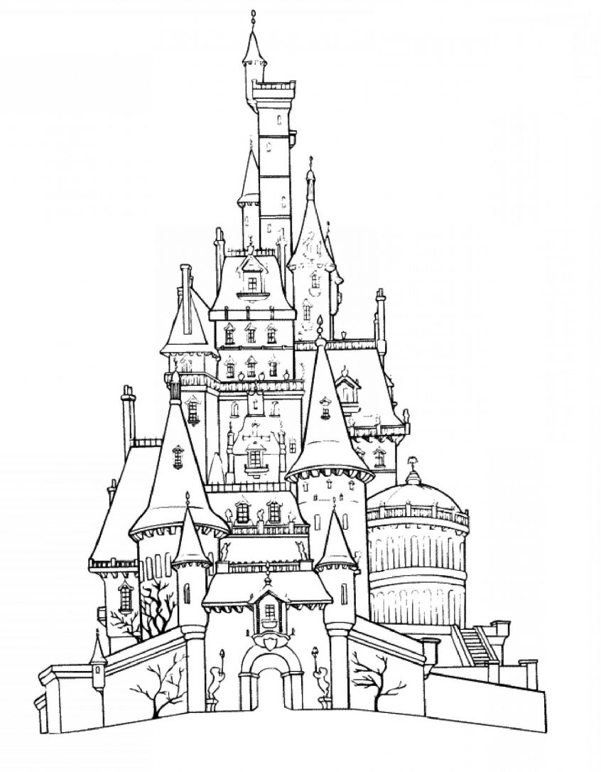 Princess Castle Coloring Page Coloring Free Castle Coloring Pages To Print With Detailed Medieval