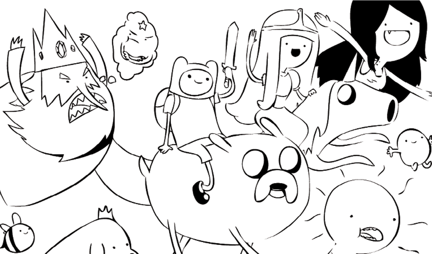 Printable Adventure Time Coloring Pages Adventure Time Coloring Pages Best Coloring Pages For Kids