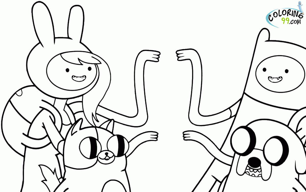 Printable Adventure Time Coloring Pages Adventure Time Coloring Pages Finn Coloring Home