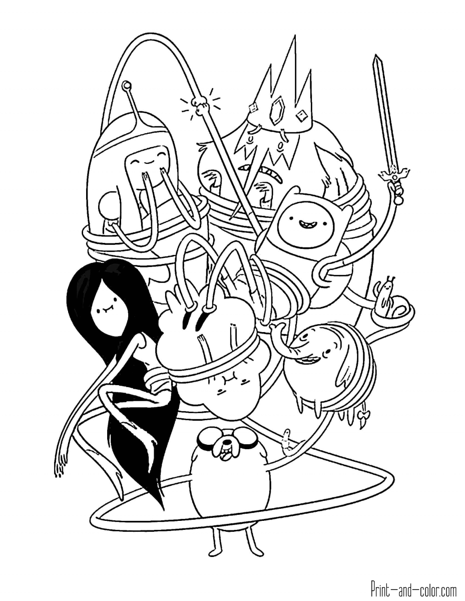 Printable Adventure Time Coloring Pages Adventure Time Coloring Pages Print And Color