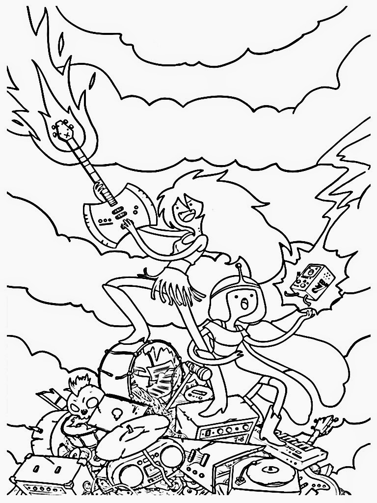 Printable Adventure Time Coloring Pages Coloring Ideas Adventure Time Coloring Pages With Cartoons Free