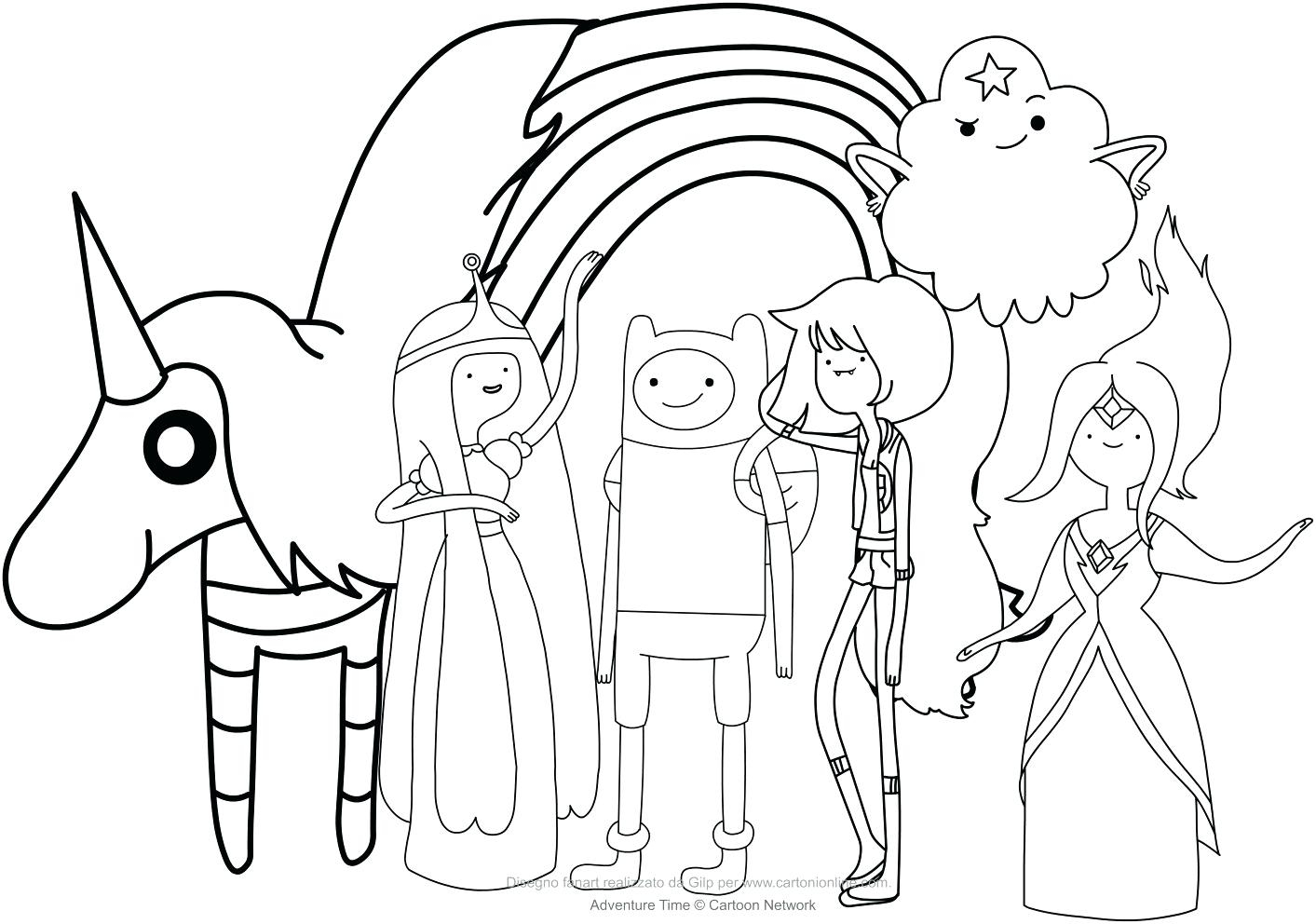 Printable Adventure Time Coloring Pages Free Adventure Time Coloring Pages Spartanprintco