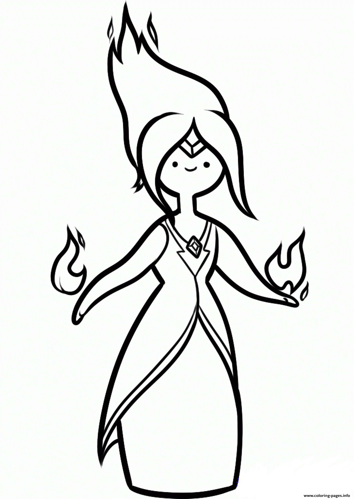 Printable Adventure Time Coloring Pages Princess Flame Adventure Time S6f46 Coloring Pages Printable
