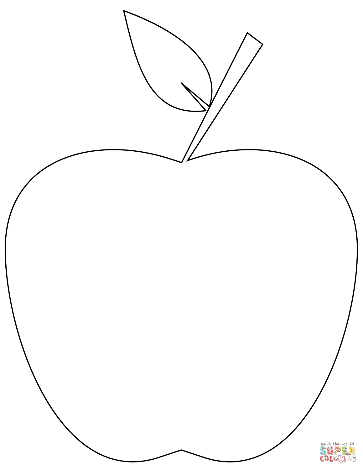 Printable Apple Coloring Pages Apple Coloring Page Free Printable Coloring Pages