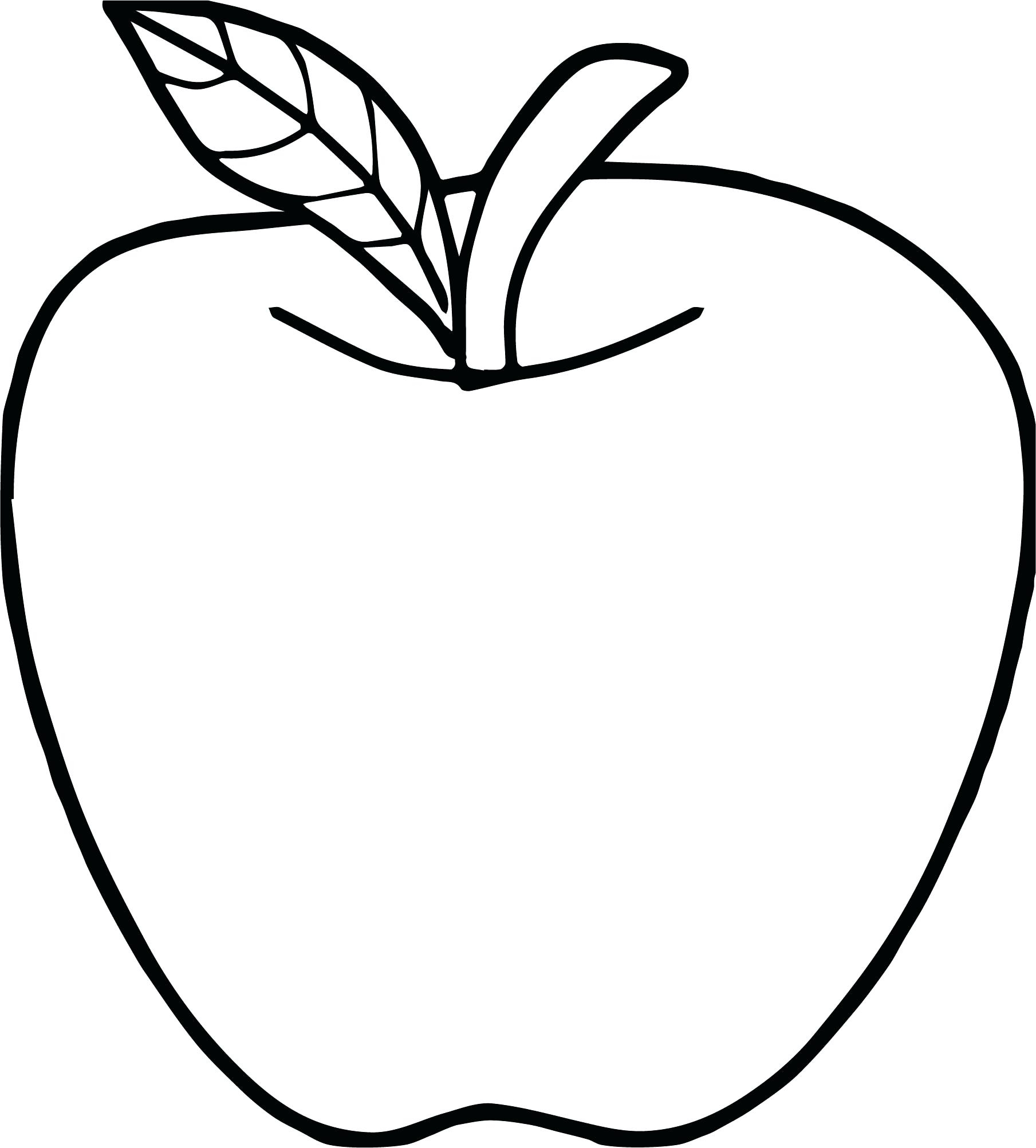 Printable Apple Coloring Pages Coloring Pages Apple Coloring Photo Apples For Kindergarten Fruit