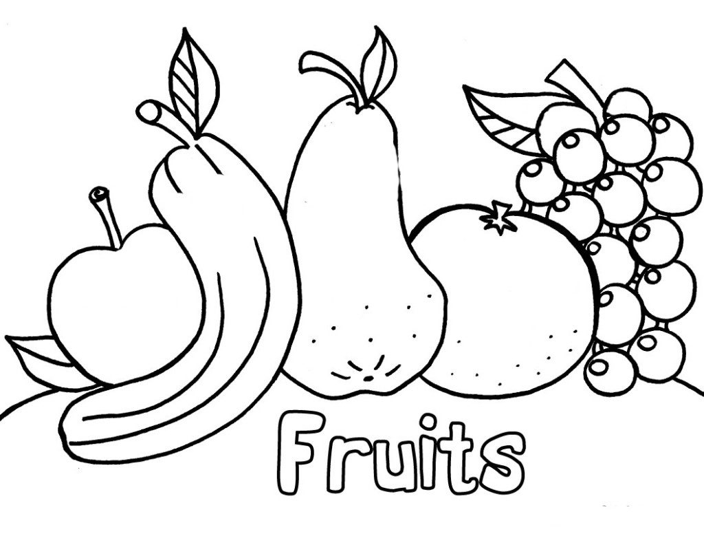 Printable Apple Coloring Pages Coloring Pages Free Printable Fruit Coloring Pages For Kids Cute