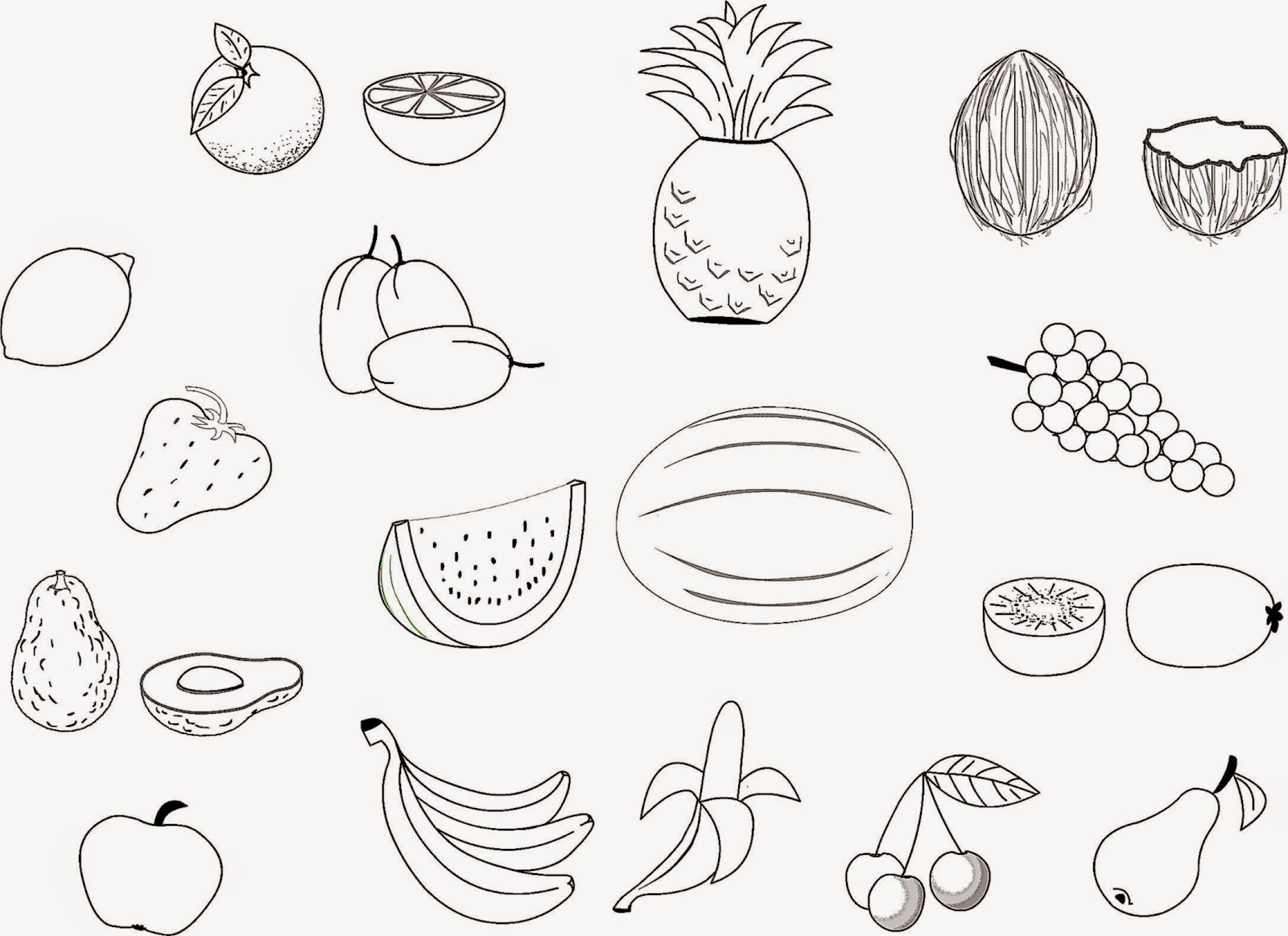 Printable Apple Coloring Pages Fruits Coloring Pages For Kids Printable With Unique Fruit Coloring