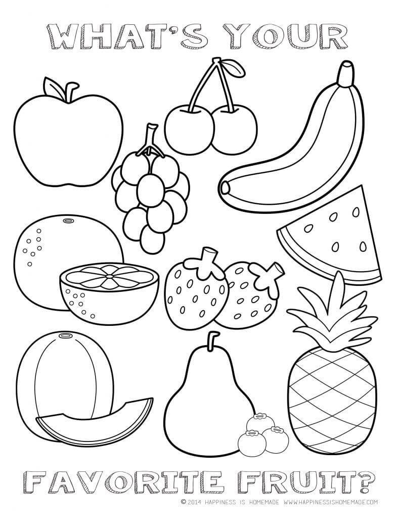 Printable Apple Coloring Pages Printable Healthy Eating Chart Coloring Pages Happiness Is Homemade