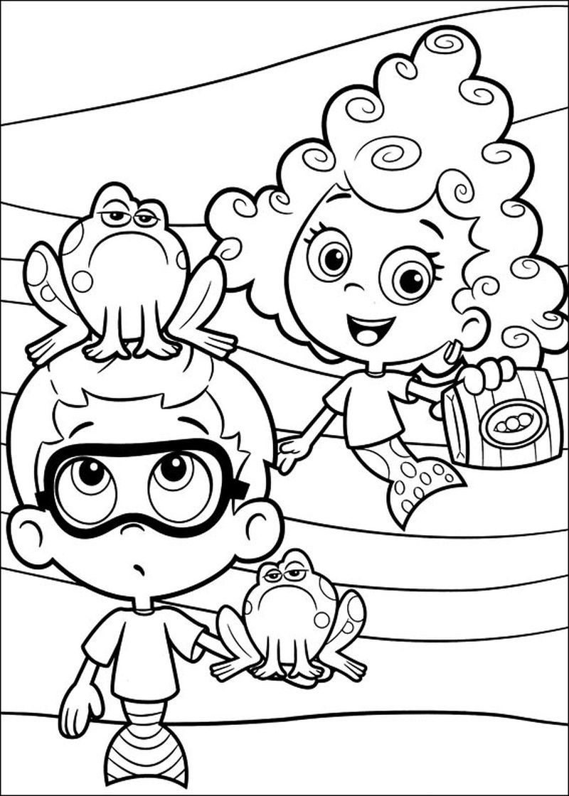 Printable Bubble Guppies Coloring Pages Bubble Guppies Coloring Page Printable Printable Coloring Sheets