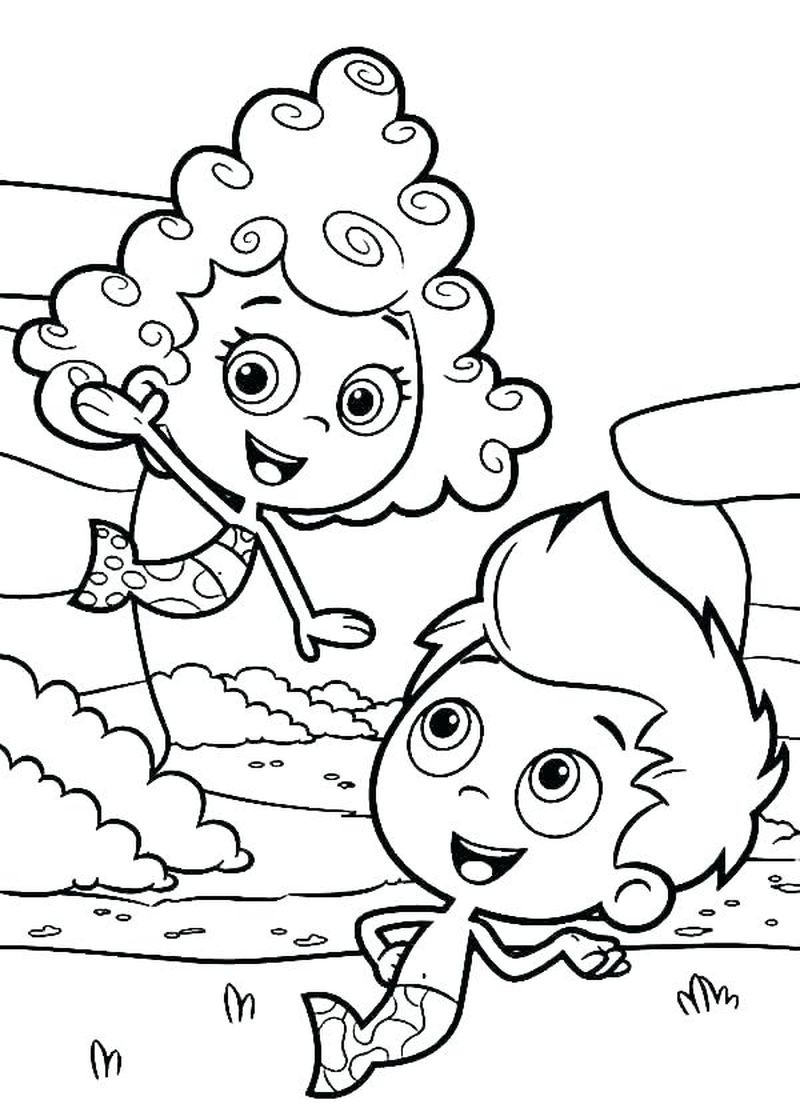 Printable Bubble Guppies Coloring Pages Bubble Guppies Coloring Pages Molly Free Coloring Sheets