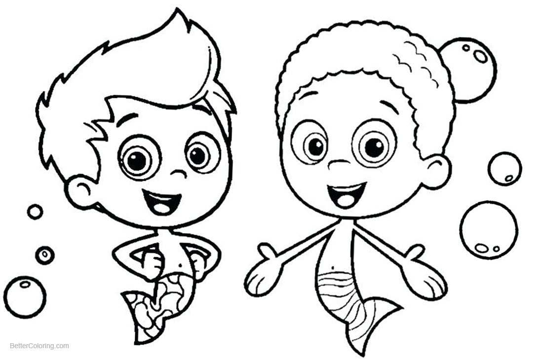 Printable Bubble Guppies Coloring Pages Bubble Guppies Coloring Pages Nick Jr Printable Coloring Page For Kids
