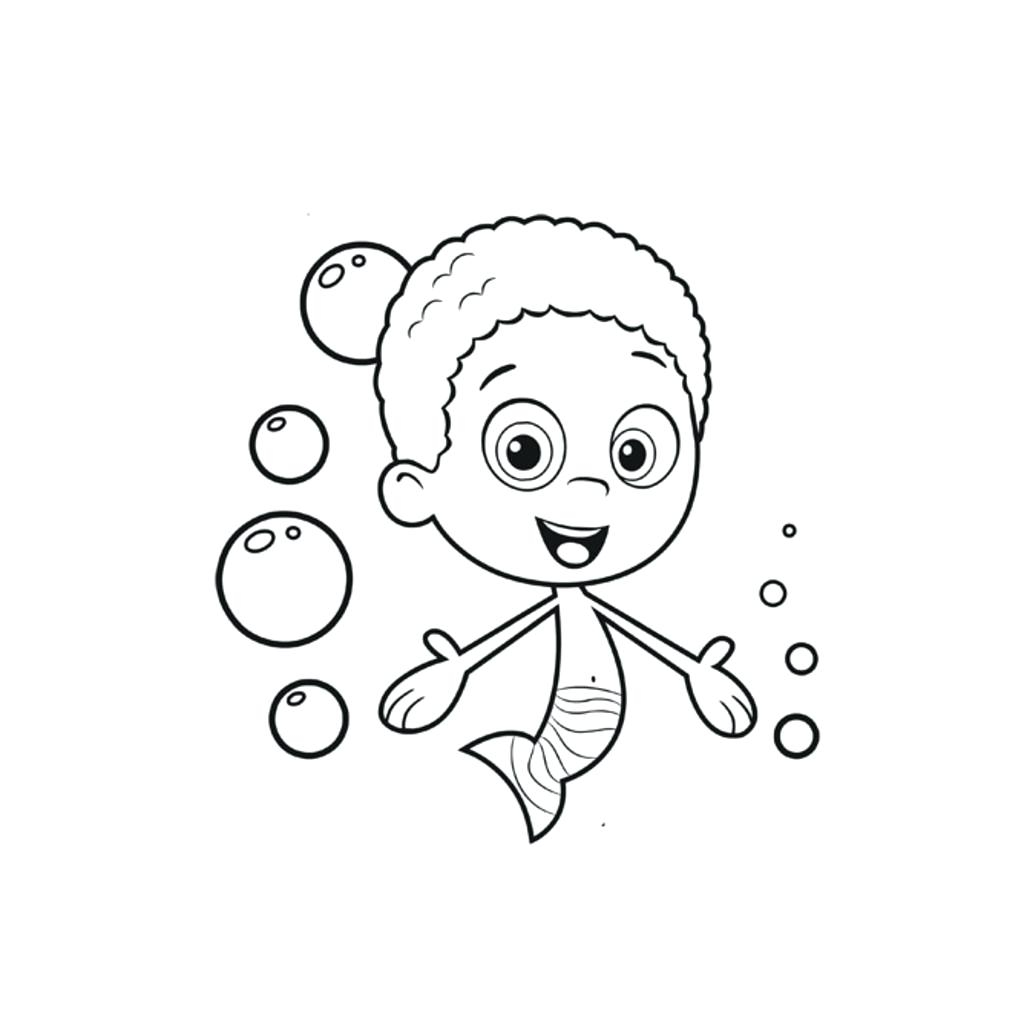Printable Bubble Guppies Coloring Pages Coloring Pages Disney Easy For Kids Free Princesses Nick Jr Bubble