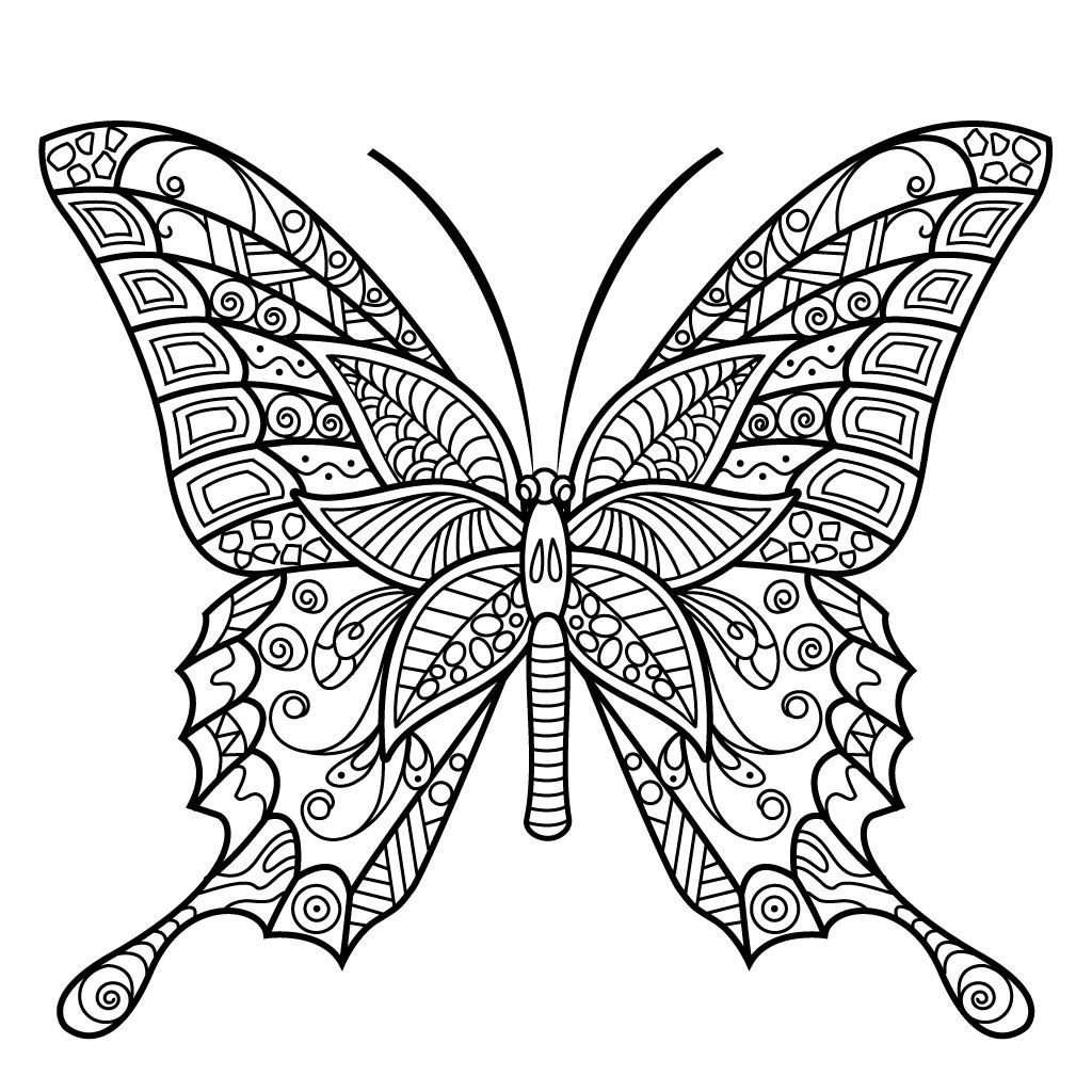 Printable Butterfly Coloring Pages Coloring Books Printable Butterfly Coloring Pages Books Picture