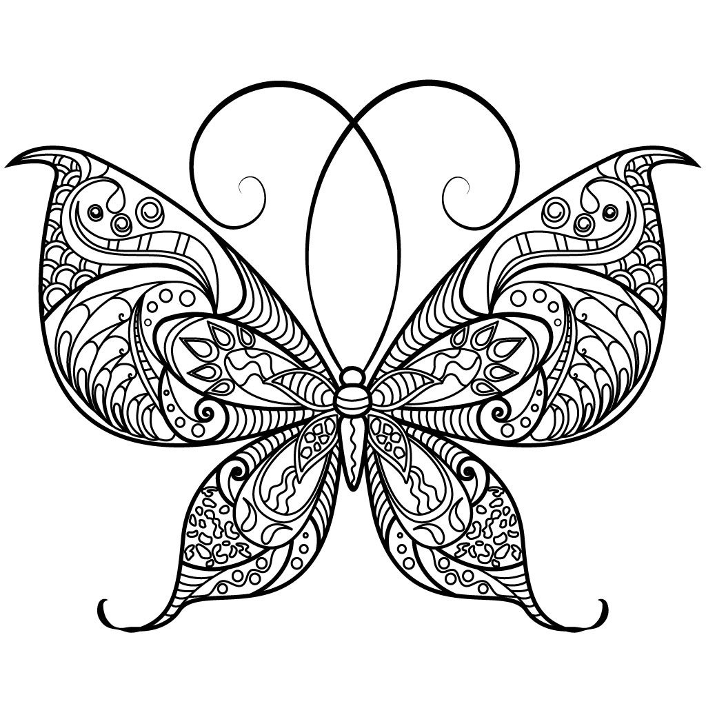 Printable Butterfly Coloring Pages Coloring Page Awesome Butterfly Coloring Pages For Adults Picture