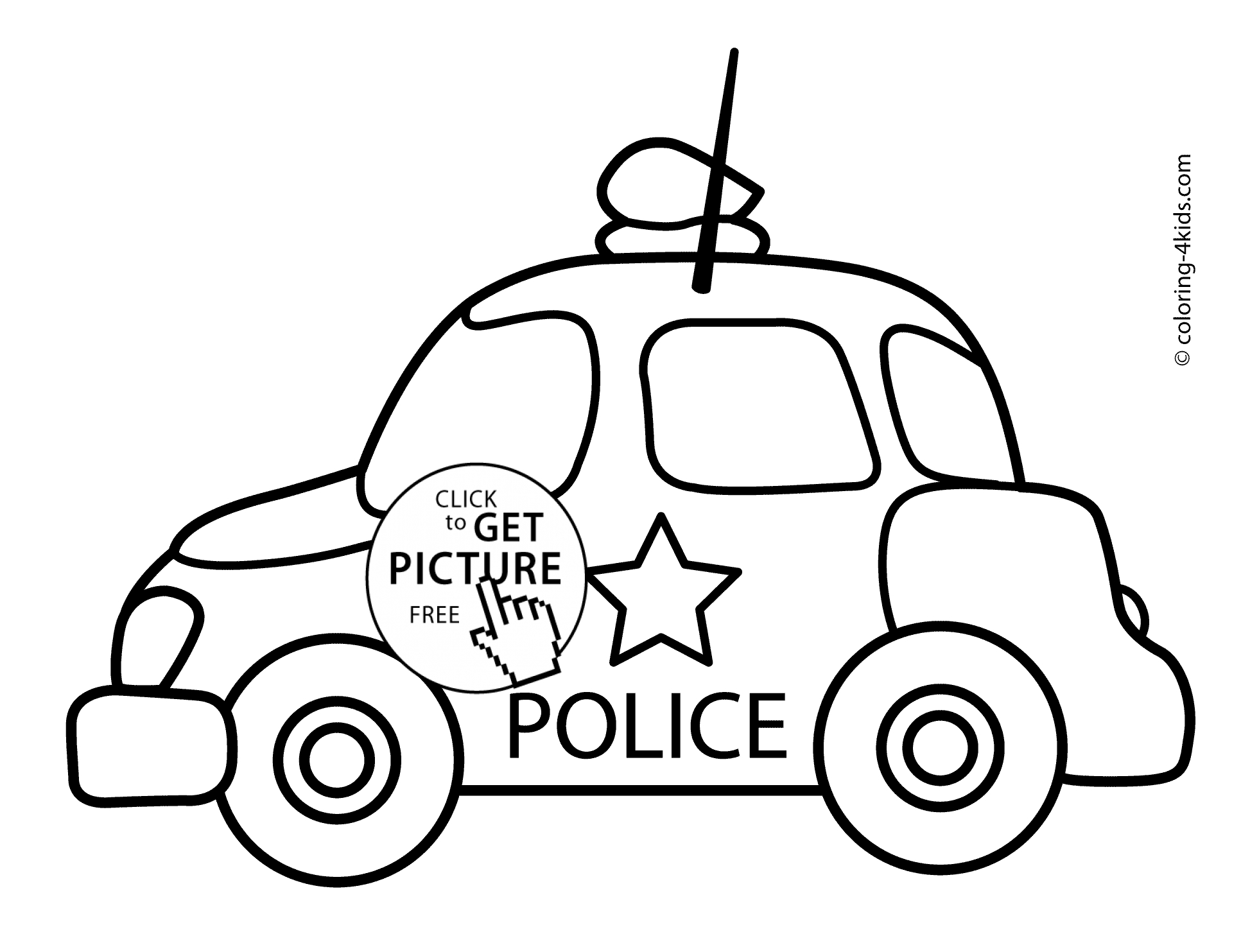 Printable Coloring Pages Cars Printable Coloring Pages For Kids Cars With Police Car