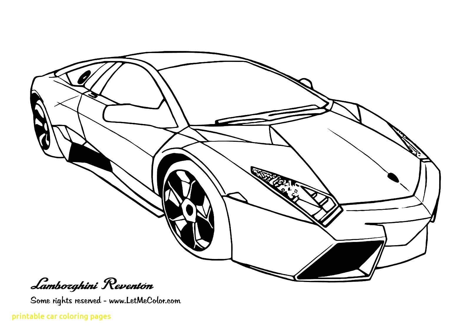 Printable Coloring Pages Cars Printable Pictures Of Cars Free Coloring Library