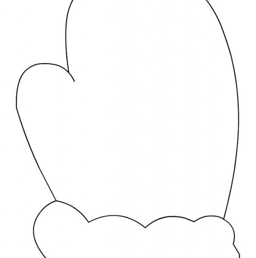 Inspired Photo of Printable Mitten Coloring Page vicoms info