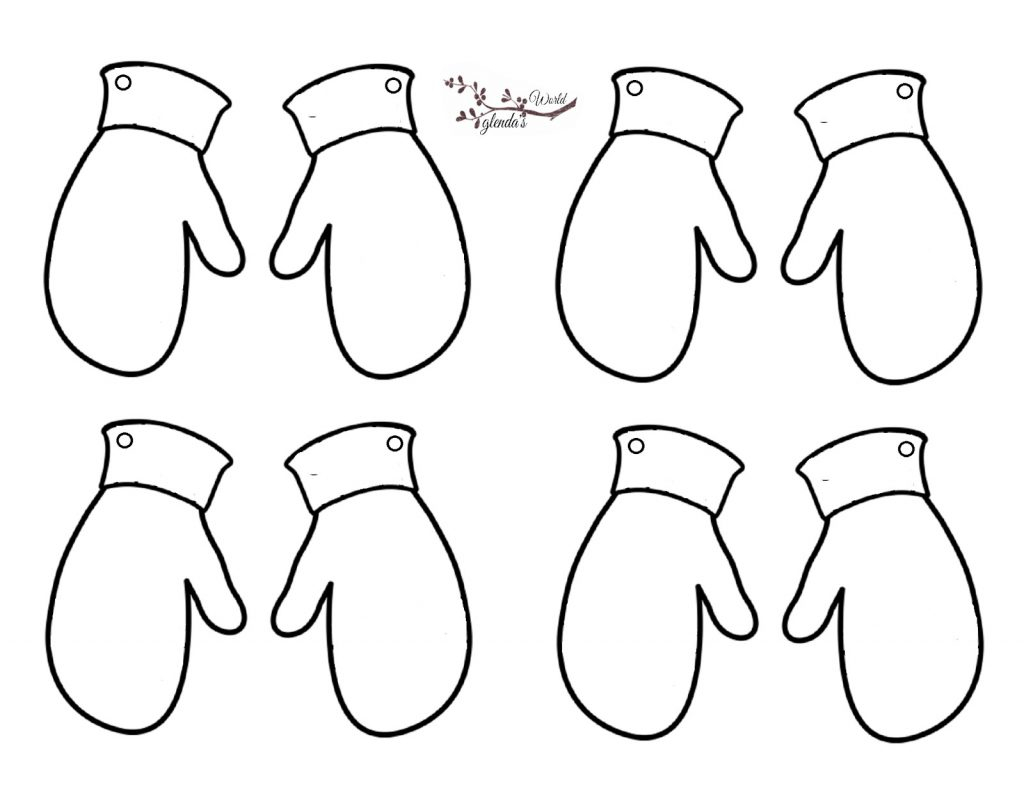 Printable Mitten Coloring Page Coloring Page Coloring Page Mitten Pages Printable Lrcp Info