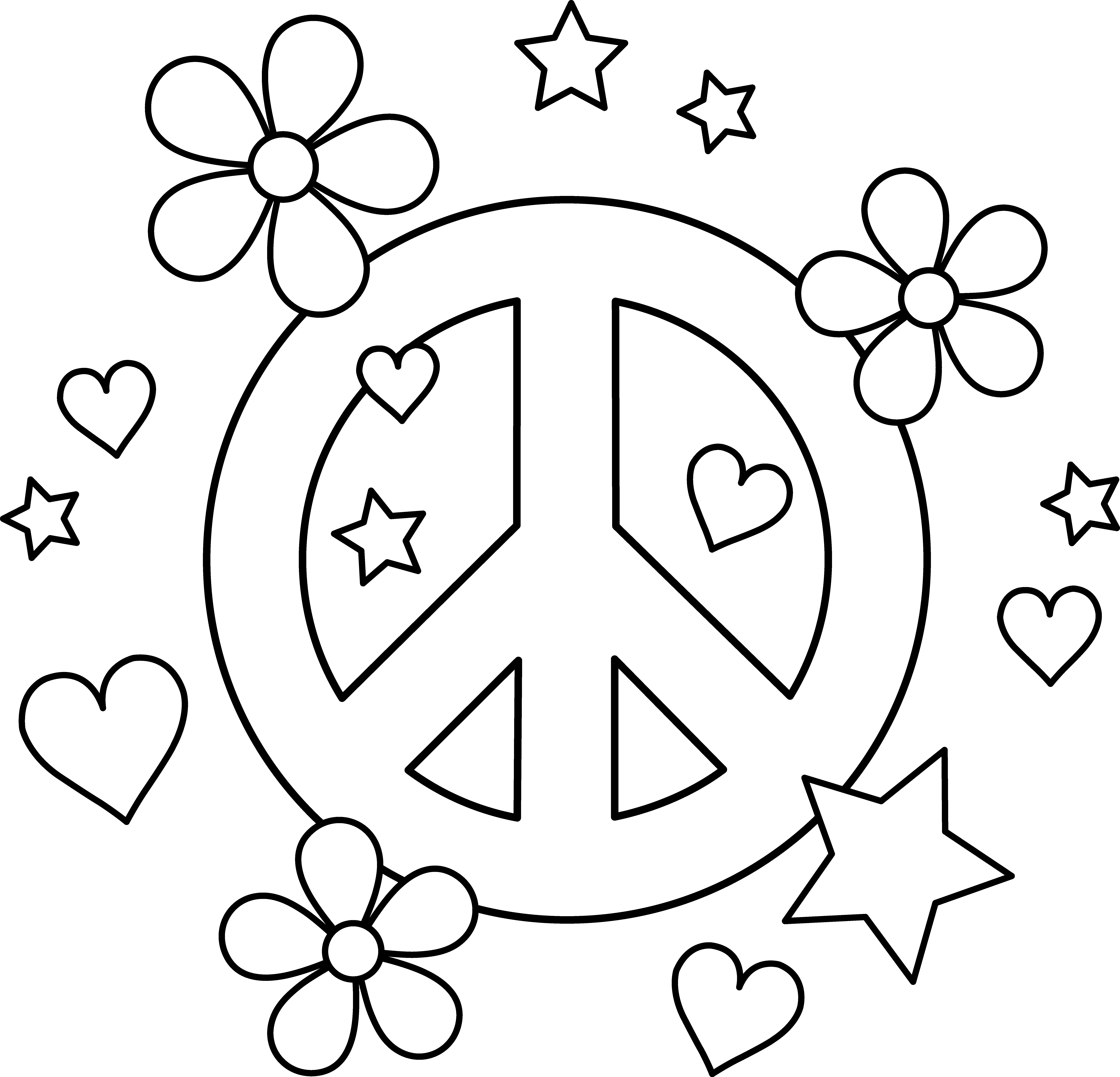 Printable Peace Sign Coloring Pages Free Printable Peace Sign Download Free Clip Art Free Clip Art On