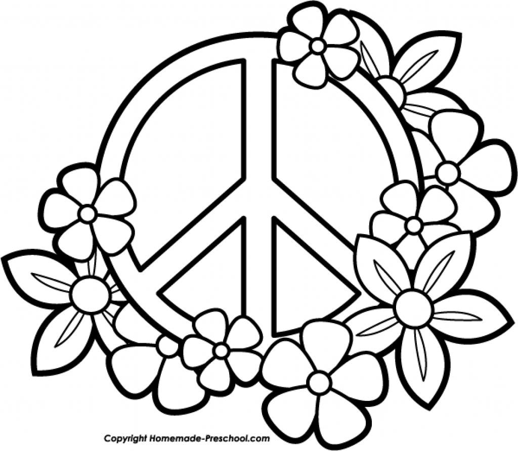 Printable Peace Sign Coloring Pages Hippie Coloring Pages Photo Album Sabadaphnecottage