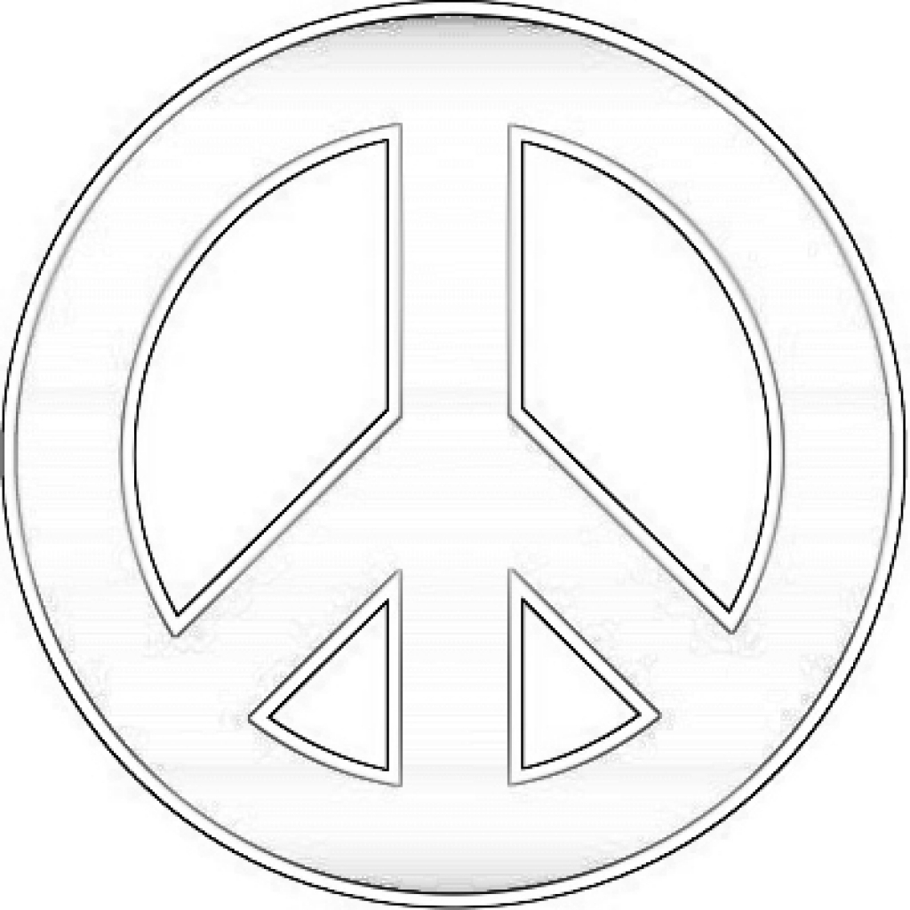 Printable Peace Sign Coloring Pages Printable Peace Sign Coloring Pages Coloringsuite