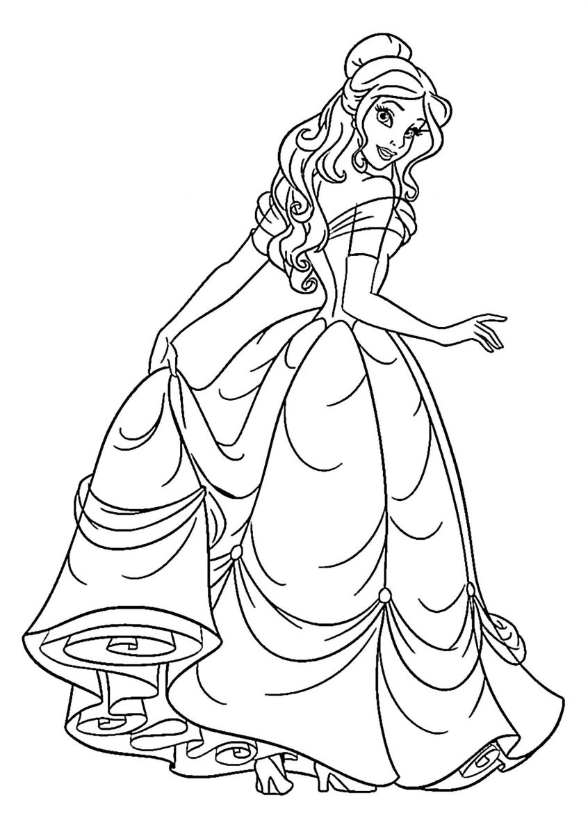 Printable Princess Coloring Pages Free Coloring Anime Disney Princess Coloring Pages Through The Thousand