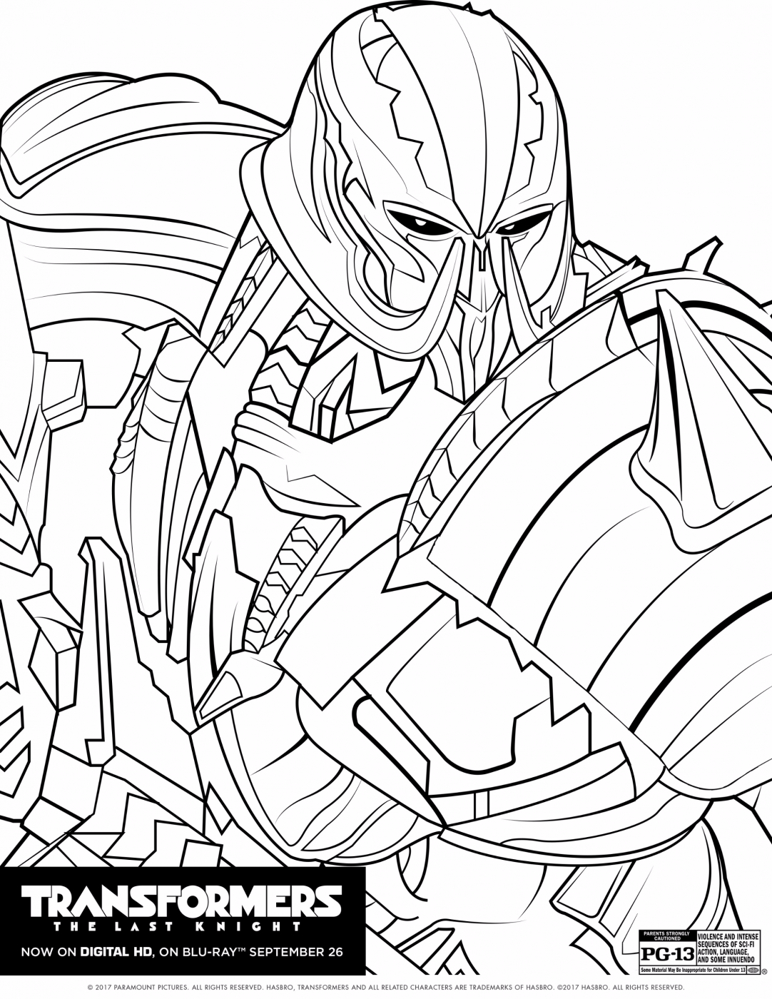 Printable Transformers Coloring Pages Spotlight Transformer Color Page Transformers The Last Knight