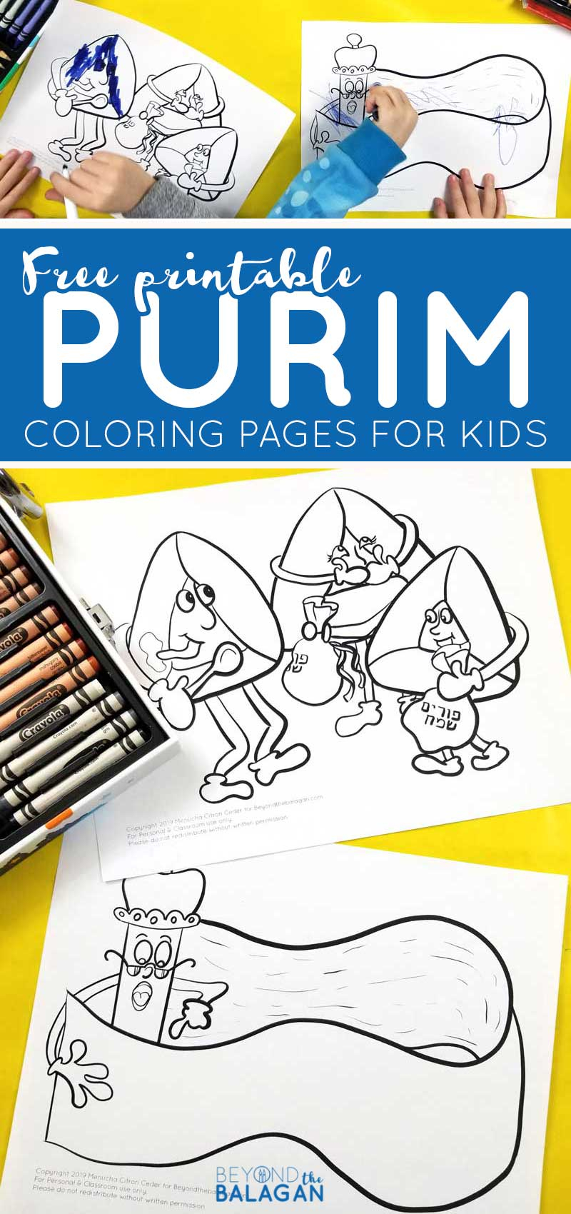 Purim Coloring Page Purim Coloring Pages For Kids Free Jewish Holiday Printables
