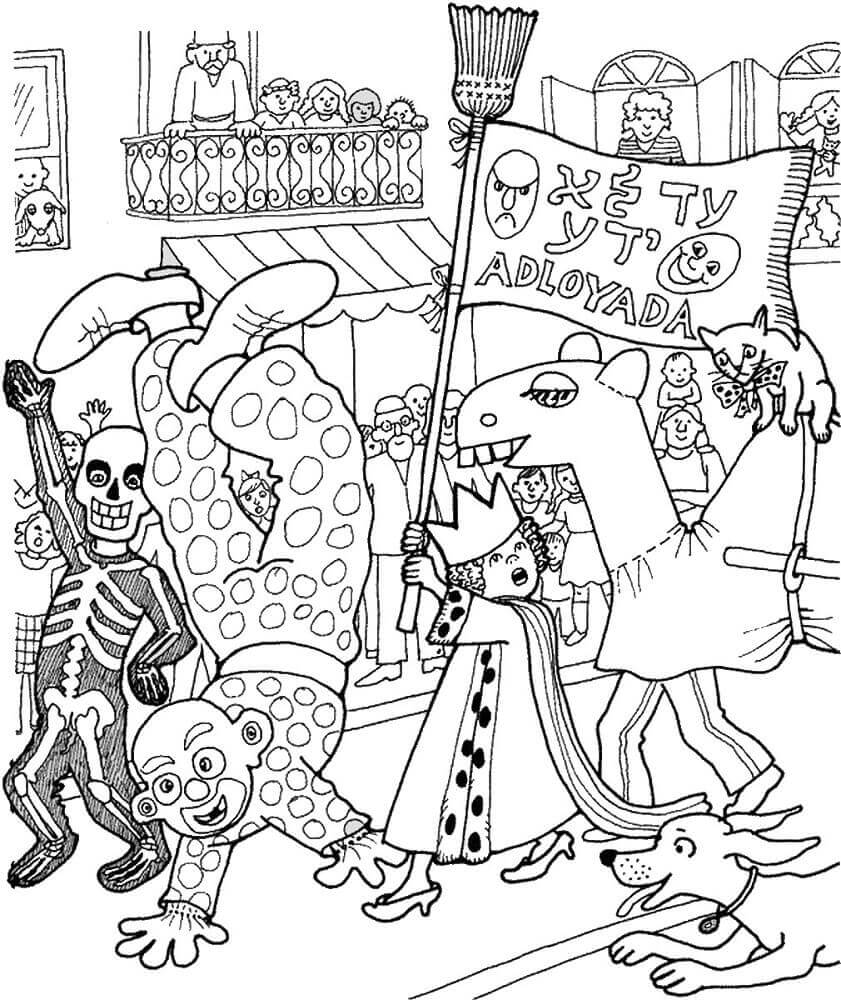 Purim Coloring Page Top 10 Free Purim Coloring Pages To Print