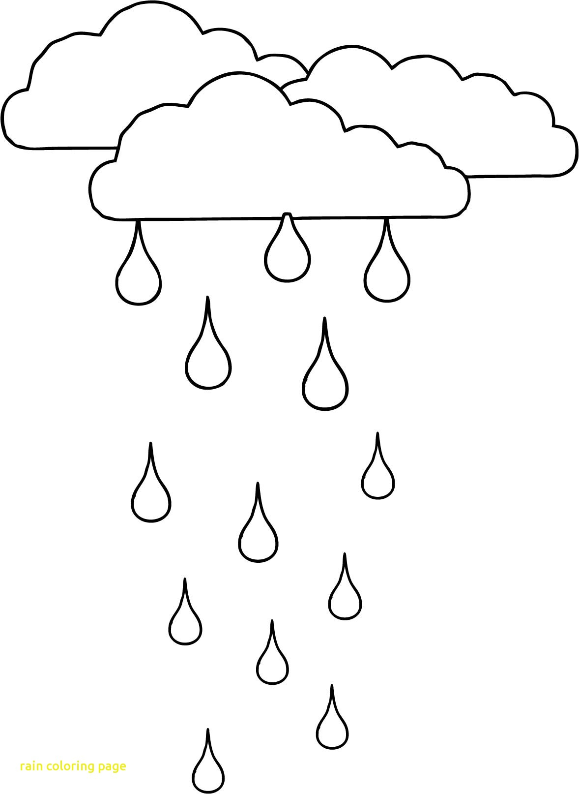 Raindrop Coloring Pages Cloudsrain Coloring Page Raindrop Pages Adult Rain Best Free