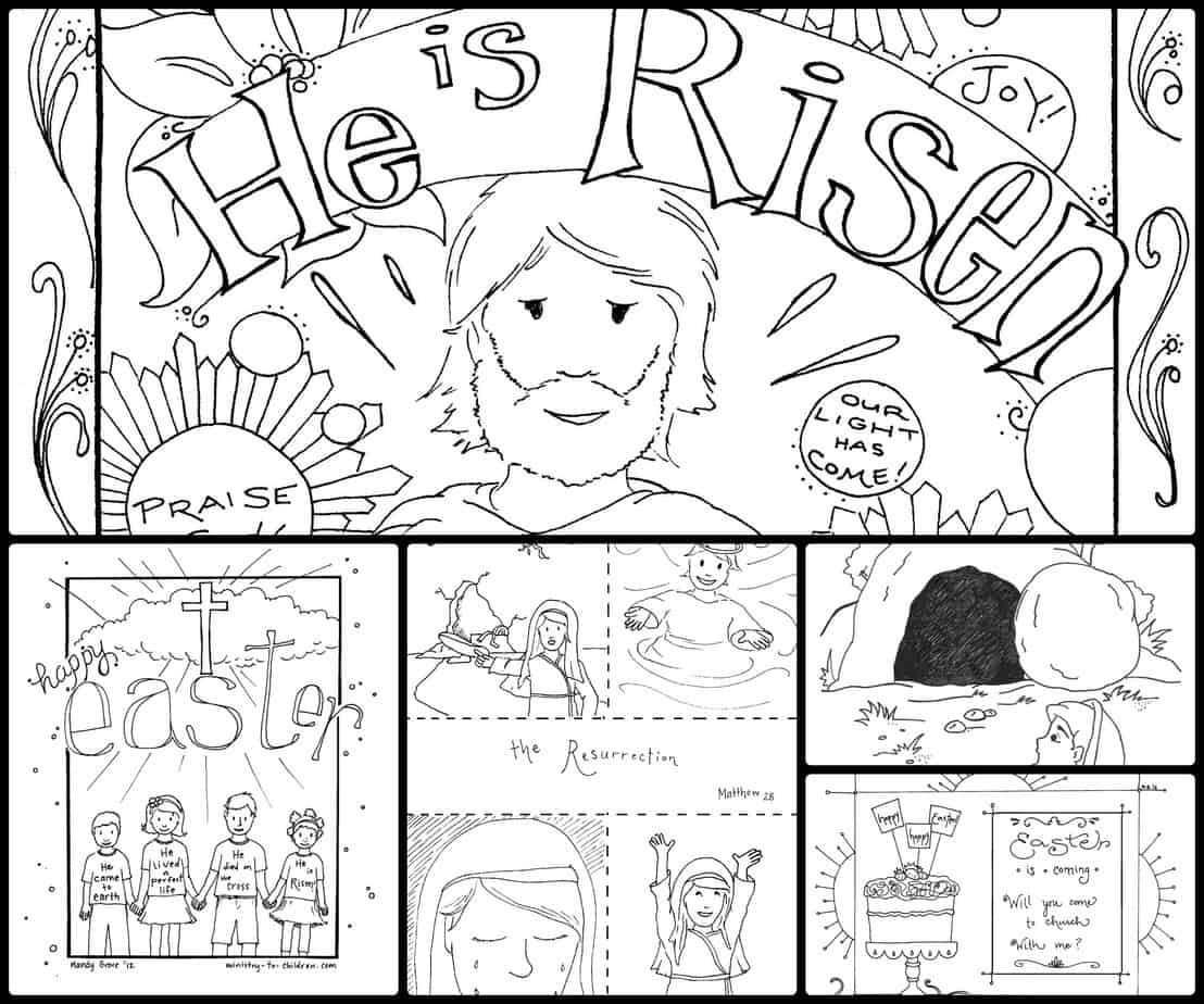 Resurrection Coloring Pages For Preschoolers 15 Easter Coloring Pages Religious Free Printables For Kids