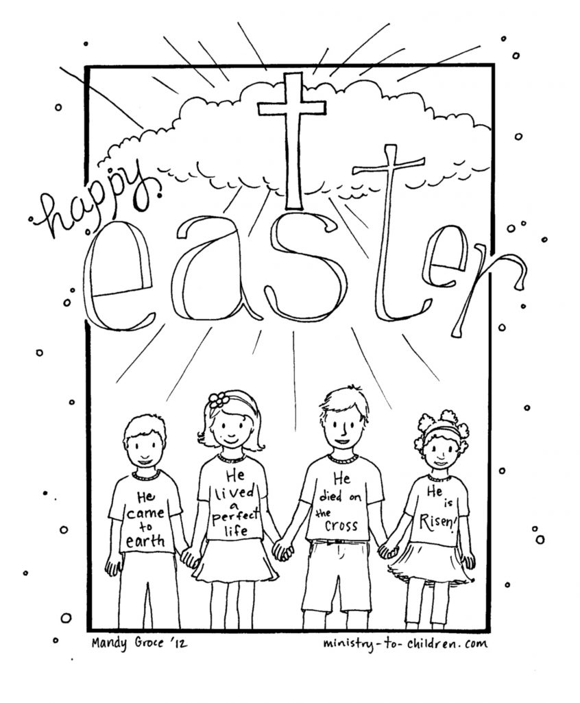 Resurrection Coloring Pages For Preschoolers Coloring Free Printable Religious Easter Coloring Pages With Sheets