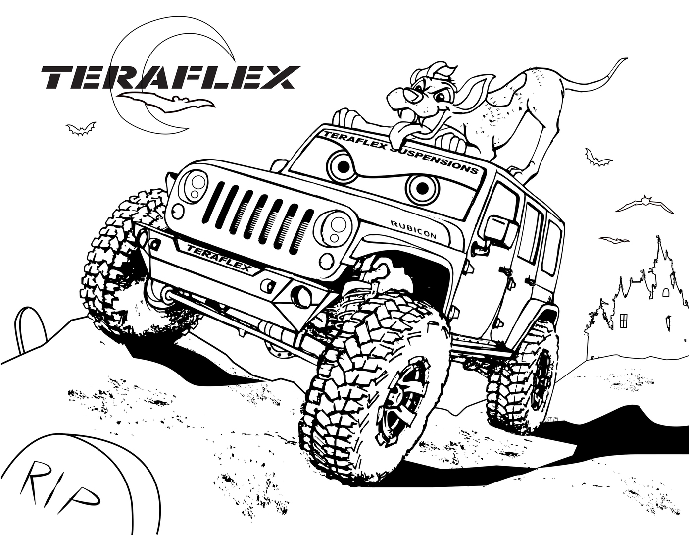 Road Trip Coloring Pages Gallery Teraflex Jeep Coloring Pages Teraflex