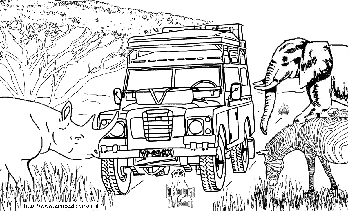 Road Trip Coloring Pages Going Back Where We Started An African Road Trip 2005 Coloring