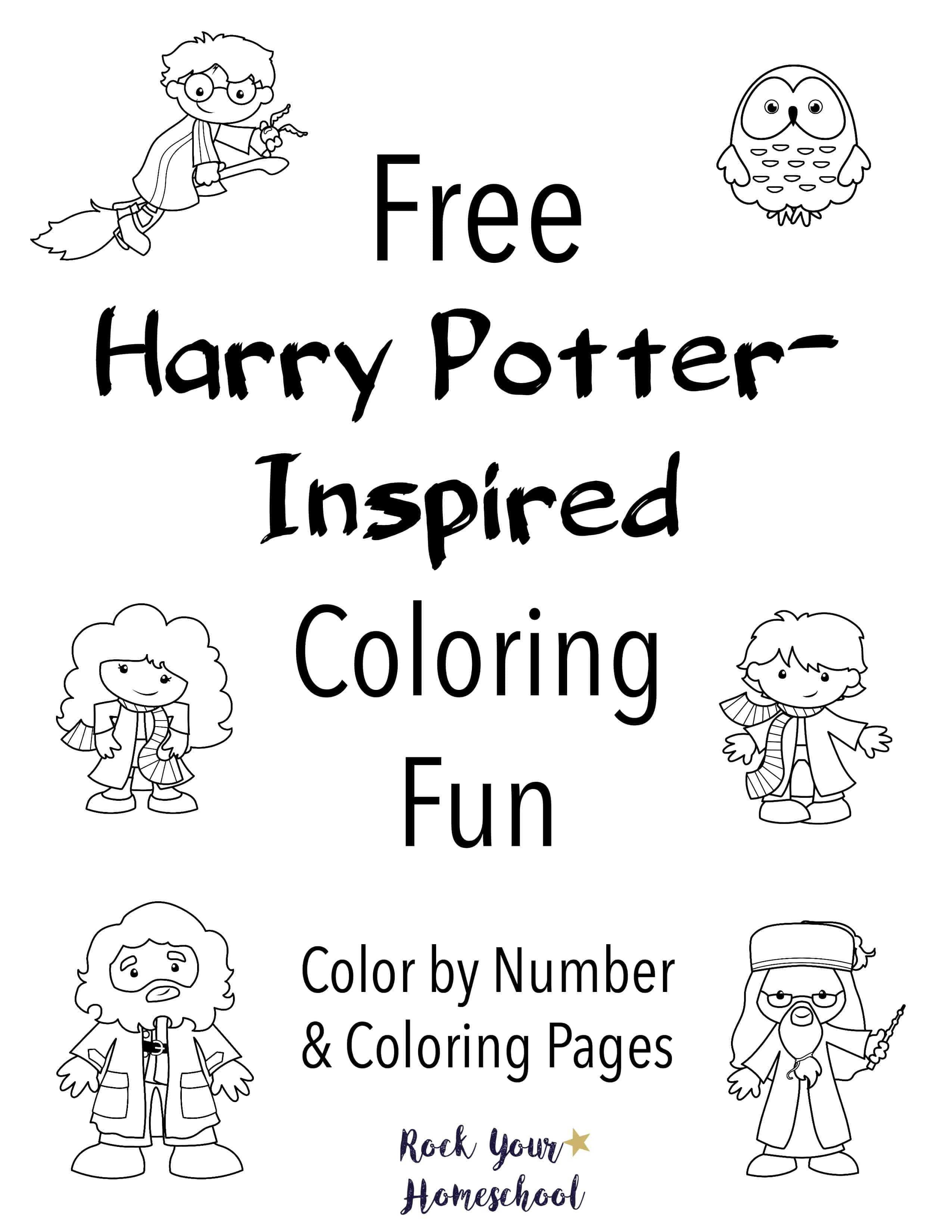 Rock Coloring Page Free Harry Potter Inspired Coloring Fun Rock Your Homeschool