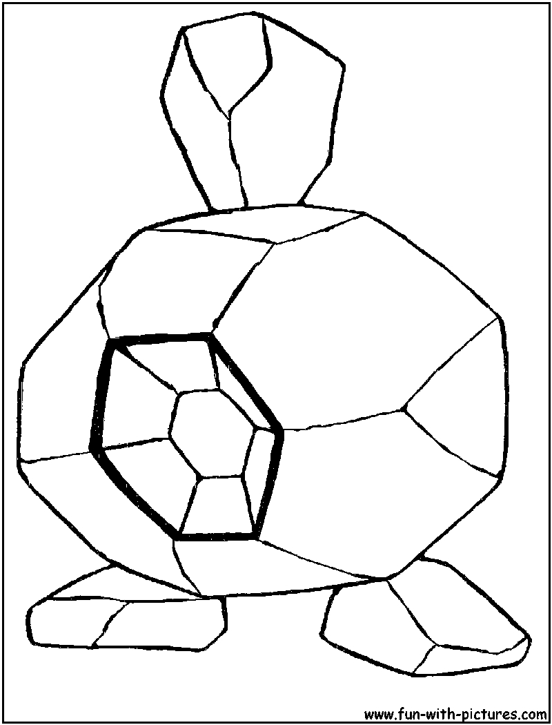 Rock Coloring Page Rock Pokemon Coloring Pages