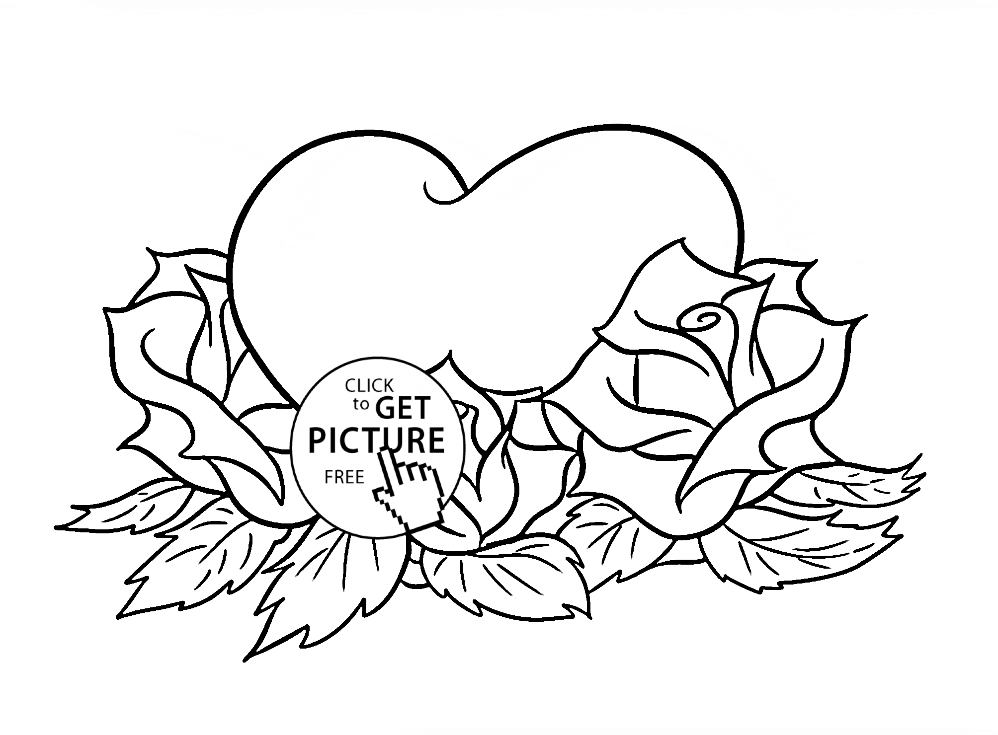 Roses And Hearts Coloring Pages 21 Coloring Pages Of Hearts And Flowers Printable Free Coloring