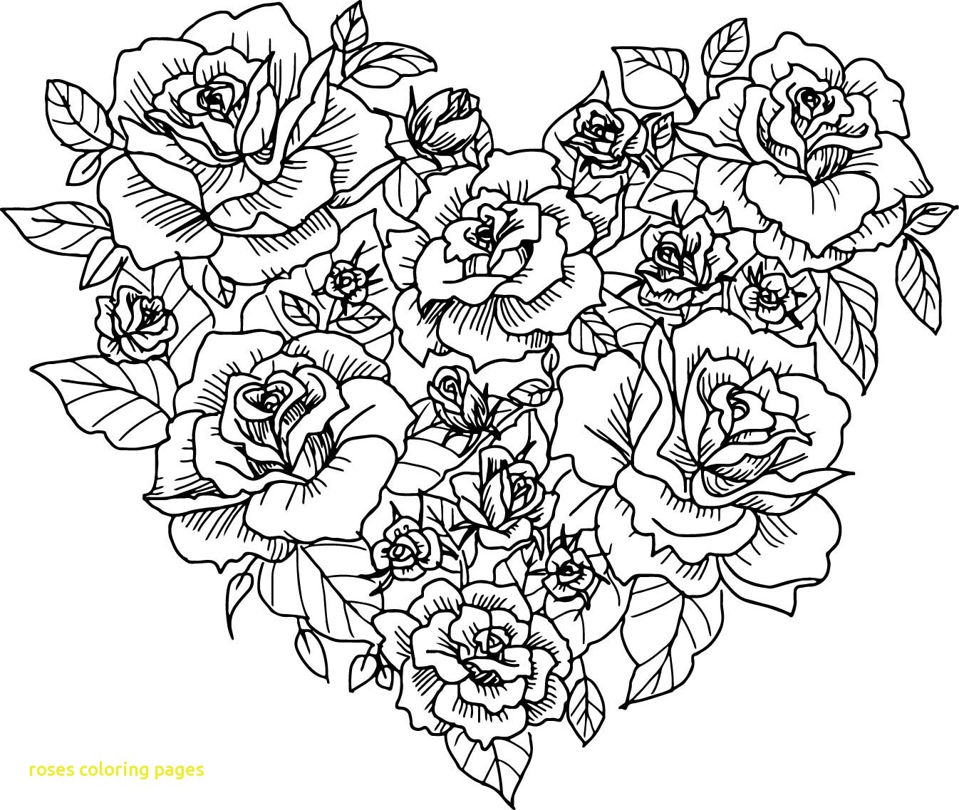 Roses And Hearts Coloring Pages Coloring Coloring Pages Of Hearts And Flowers Awesome With Roses