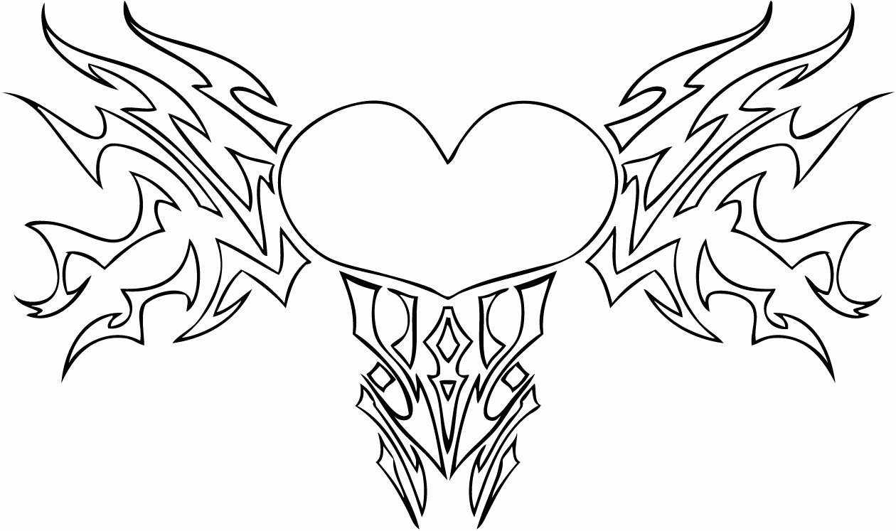 Roses And Hearts Coloring Pages Of Hearts And Roses Coloring Pages For Kids And For Adults
