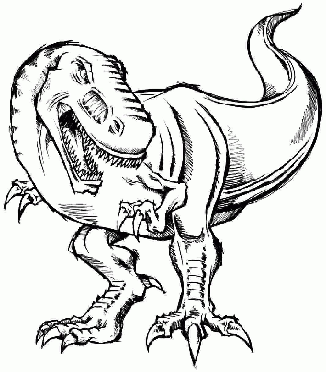 Marvelous Picture of Scary Dinosaur Coloring Pages - vicoms.info