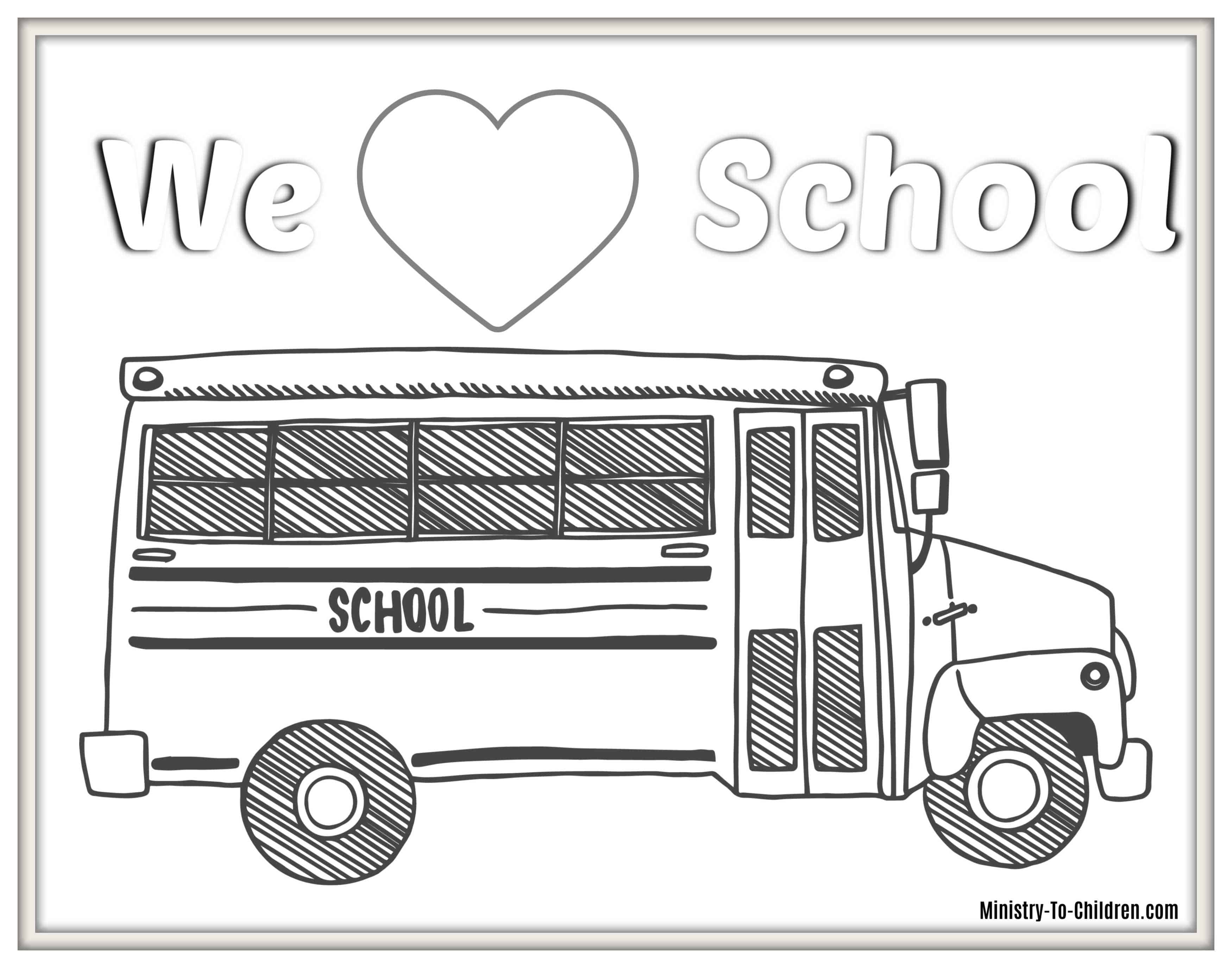 School Bus Coloring Page 6 Back To School Coloring Pages Free Pdf Printables For 2019