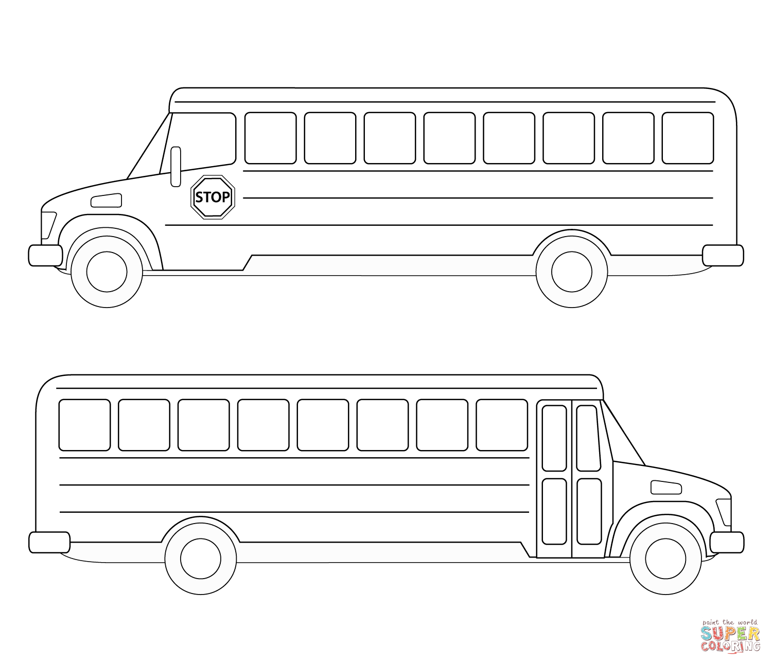 School Bus Coloring Page School Bus Coloring Page Free Printable Coloring Pages