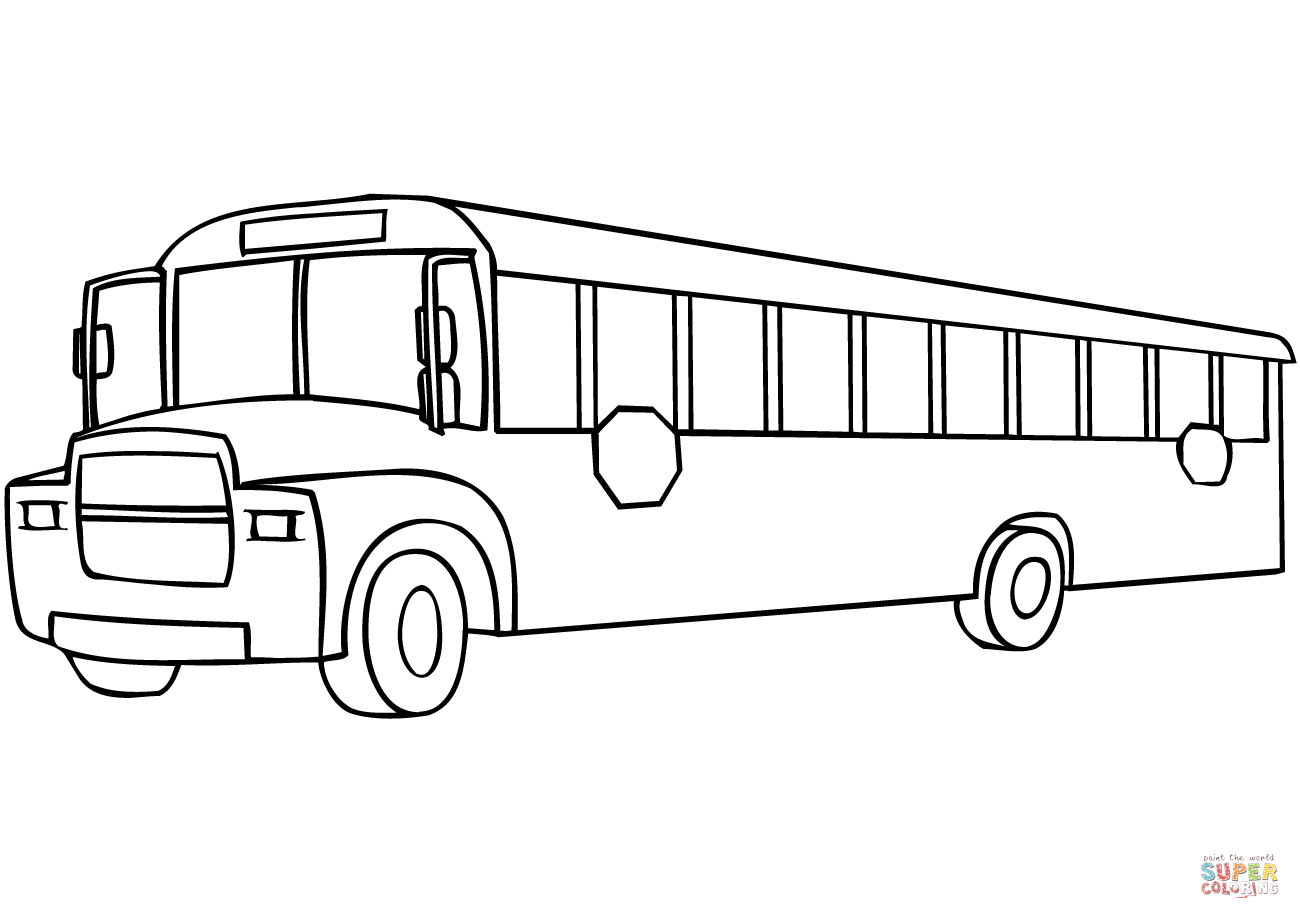 School Bus Coloring Page School Bus Coloring Page Free Printable Coloring Pages