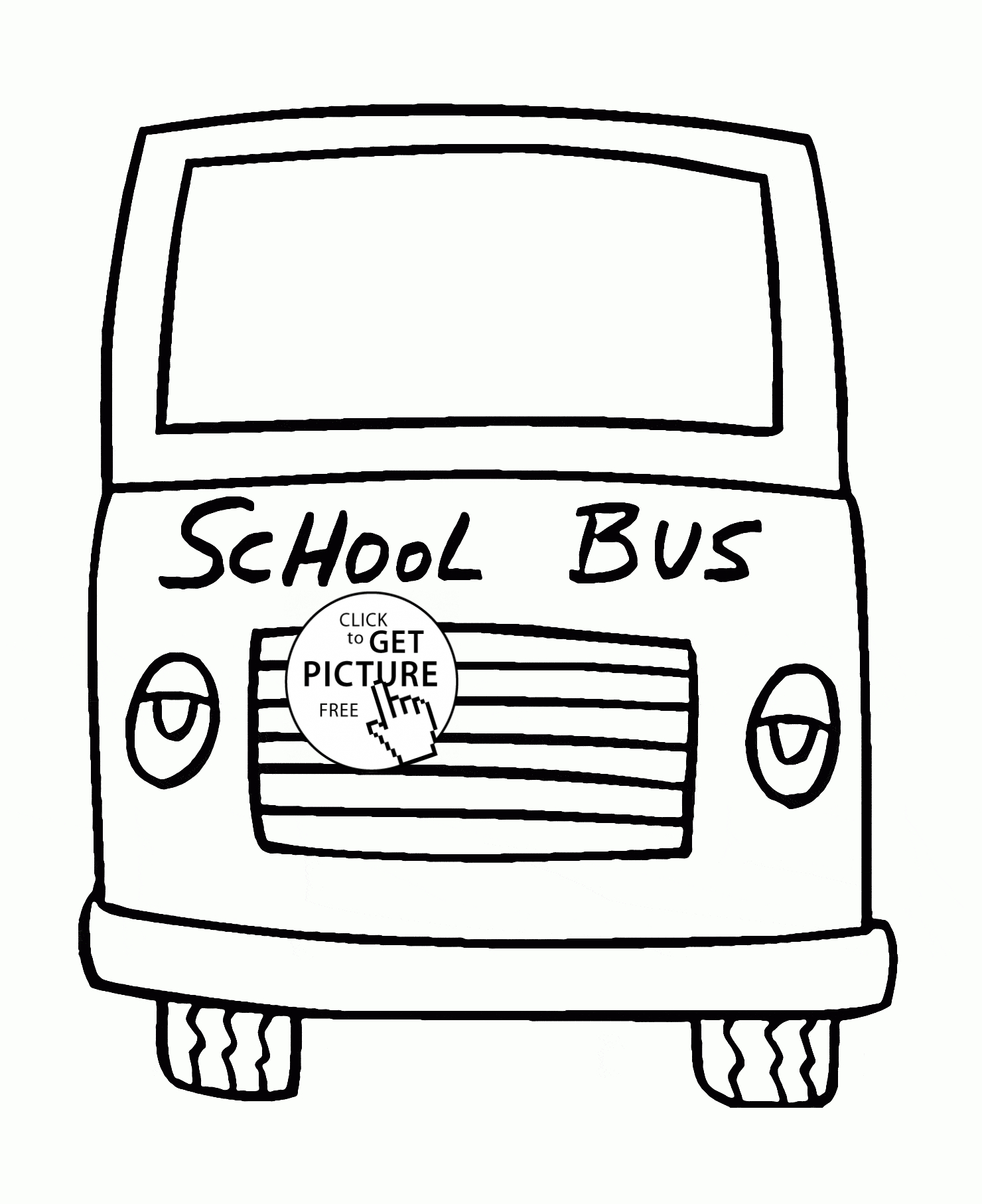 School Bus Coloring Page School Bus Front Side Coloring Page For Toddlers Transportation