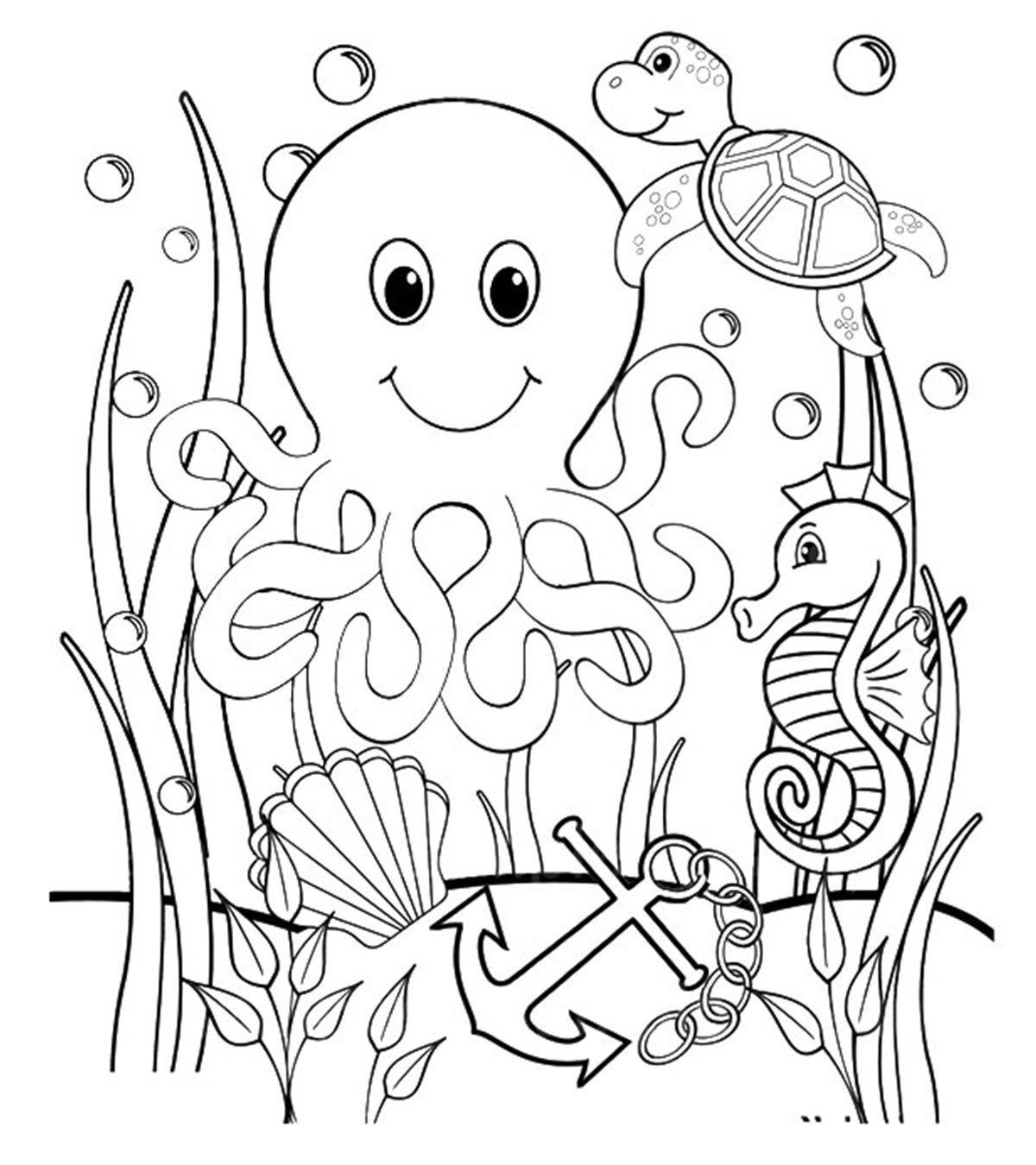 Sea Monster Coloring Pages 35 Best Free Printable Ocean Coloring Pages Online
