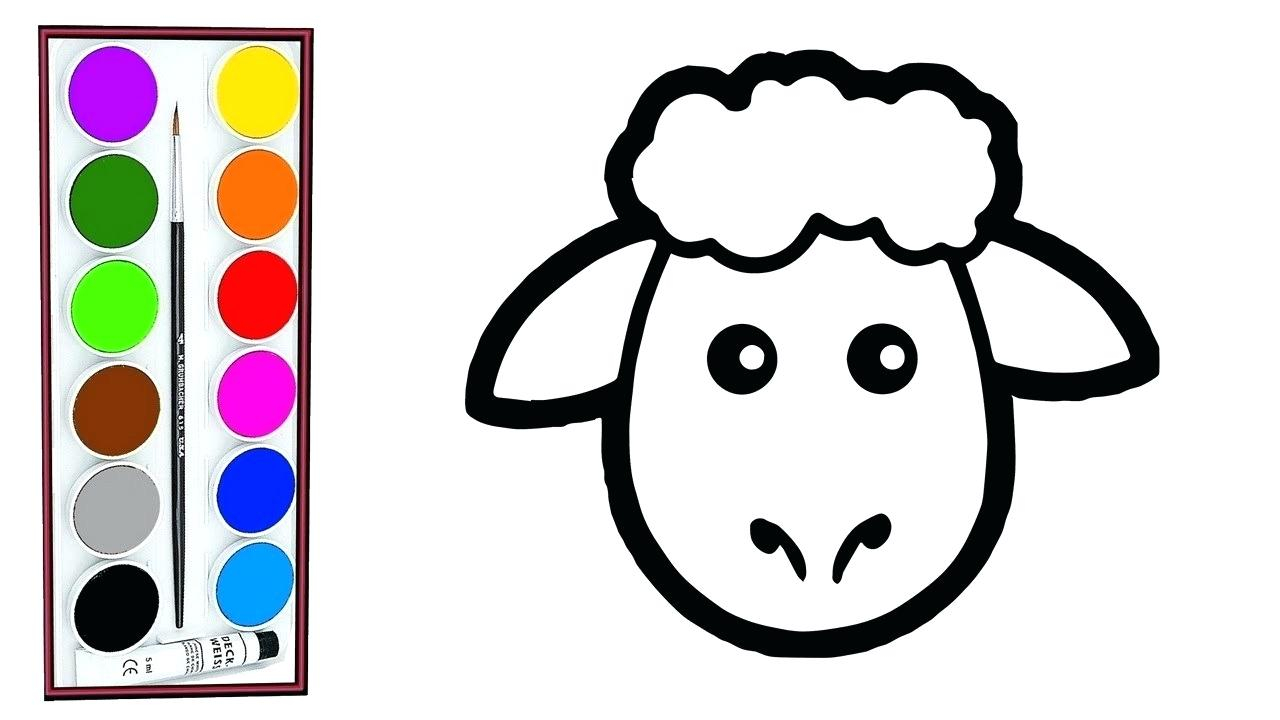 Sheep Face Coloring Page Cow Face Coloring Sheet Shakeprintco